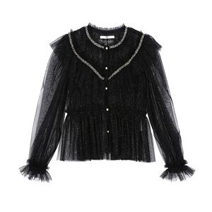 Jonny Hates Jazz Sparkling Ruffle Top